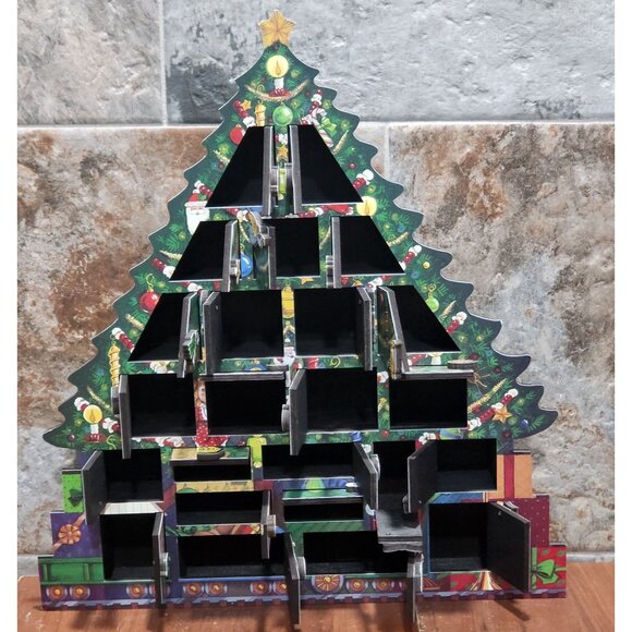 Byers Choice Wooden Advent Calendar 2003 24 Numbered Doors - Picture 4 of 16